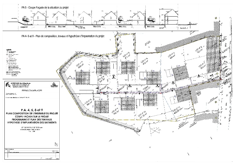 PERMIS D'AMENAGER : LE CLOS DE BILLY A DREUX 28 (création 11 lots)